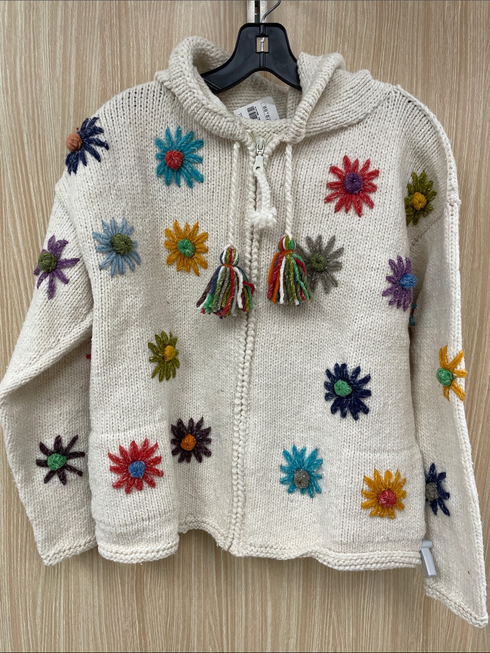 NWT Woolen Mill Cream Sweater Size L